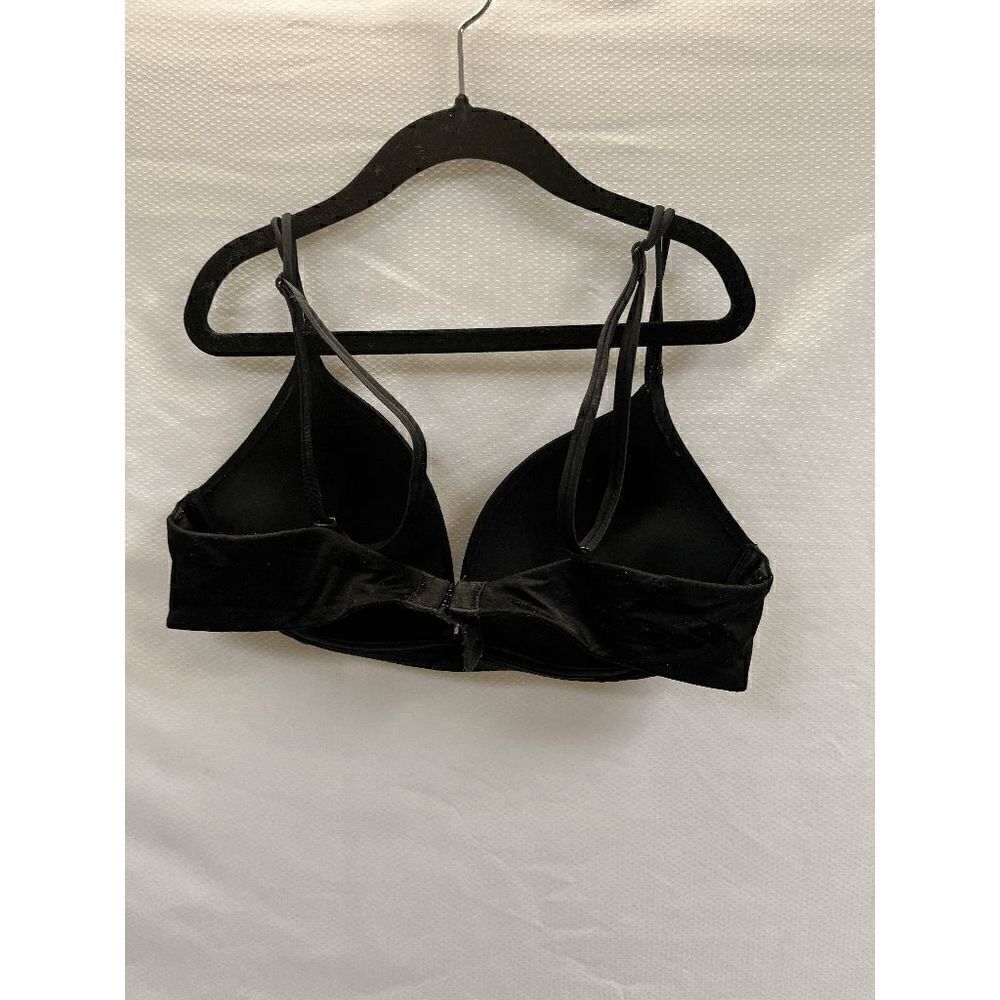 Womens Seamless Wireless Thin Adjustable Straps Bra Black Size 34B - Picture 3 of 3